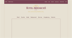 Desktop Screenshot of hotel-friedrichs.de