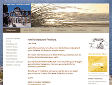 Tablet Screenshot of hotel-friedrichs.com